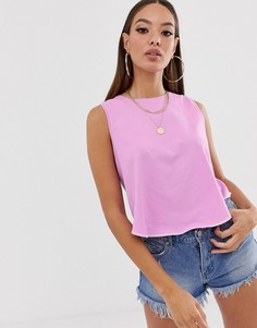 Сиреневый свободный кроп-топ ASOS DESIGN - Фиолетовый