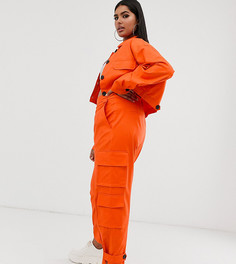 Оранжевые брюки карго ASOS DESIGN Curve - Оранжевый