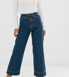 Широкие джинсы с завышенной талией Vero Moda Petite - Синий