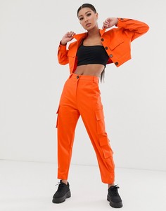Оранжевые брюки карго ASOS DESIGN - Оранжевый
