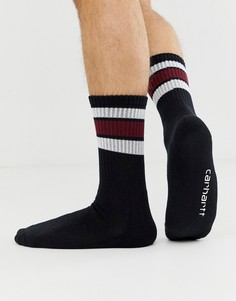 Черные носки с белыми полосками Carhartt WIP Grant - Черный