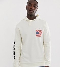 Худи с принтом на спине ASOS DESIGN Tall - Бежевый
