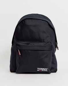 Черный рюкзак с фирменной полосатой отделкой Tommy Jeans - Черный
