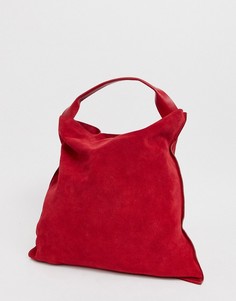 Замшевая сумка с ручкой French Connection - Gia - Красный
