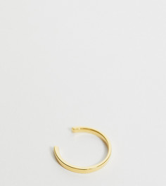 Регулируемое позолоченное кольцо с перекрестным дизайном Astrid & Miyu - Золотой