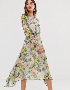 Платье макси с цветочным принтом Essentiel Antwerp - Мульти