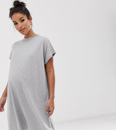 Платье-футболка ASOS DESIGN Maternity - Серый
