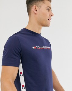 Темно-синяя футболка с фирменной лентой Tommy Sports - Темно-синий