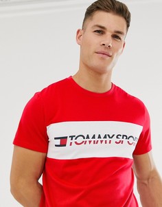 Красная футболка с логотипом Tommy Sports - Красный