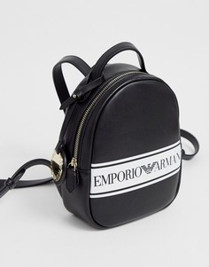 Полиуретановый рюкзак Emporio Armani - Черный