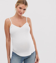 Белый топ на бретельках с V-образным вырезом ASOS DESIGN Maternity - Белый