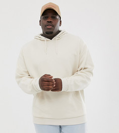 Oversize-худи бежевого цвета ASOS DESIGN Plus - Бежевый
