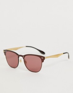 Солнцезащитные очки клабмастер Ray-Ban 0RB3576N - Розовый