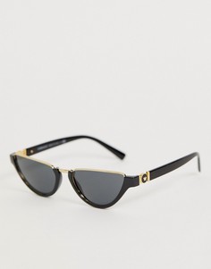 Солнцезащитные очки кошачий глаз Versace 0VE4370 - Черный