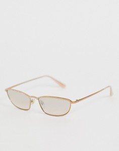 Солнцезащитные очки в узкой оправе Vogue Eyewear x Gigi Hadid 0VO4139SB - Золотой