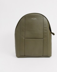 Рюкзак цвета хаки с тисненым логотипом Ted Baker Snacked - Зеленый