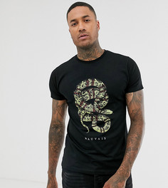 Обтягивающая футболка с графичным принтом Mauvais - Черный