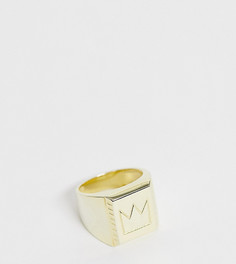 Кольцо из позолоченного серебра с короной Serge DeNimes - Золотой