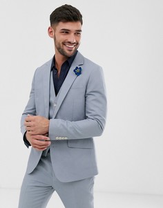 Однотонный пиджак узкого кроя Gianni Feraud Wedding - Синий
