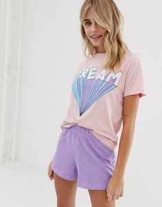Пижамный комплект с шортами Brave Soul - Розовый