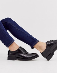 Черные лакированные туфли на шнуровке Base London Keats - Черный