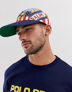 Разноцветная бейсболка с логотипом Polo Ralph Lauren - Мульти