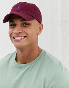 Бордовая бейсболка с логотипом Polo Ralph Lauren - Красный