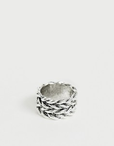 Серебристое металлическое кольцо DesignB - Серебряный