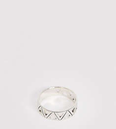 Серебряное кольцо с вырезами DesignB - Серебряный