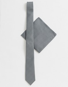 Платок-паше и галстук в ломаную клетку ASOS DESIGN - Мульти
