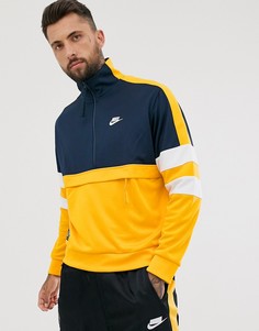 Тканая куртка через голову желтого и темно-синего цветов Nike - Желтый
