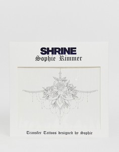 Временная татуировка для области под грудью с изображением камней Shrine x Sophie Rimmer - Черный