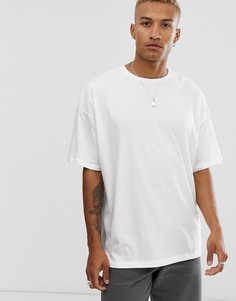 Белая свободная футболка с круглым вырезом ASOS DESIGN - Белый