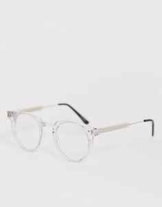 Круглые очки с прозрачными стеклами и оправой Spitfire teddy boy - Очистить