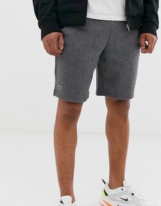 Серые трикотажные шорты с логотипом Lacoste - Серый