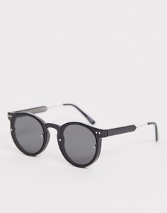 Черные круглые солнцезащитные очки Spitfire post punk - Черный