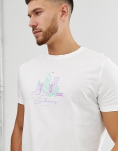 Футболка с принтом ASOS DESIGN - Белый