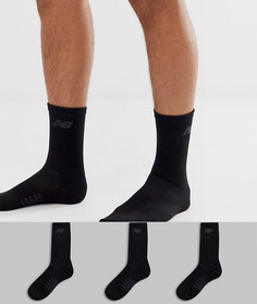 Набор черных носков New Balance - 3 пары - Белый