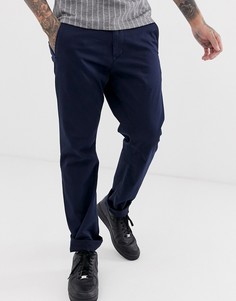 Суженные книзу хлопковые чиносы темно-синего цвета G-Star - Темно-синий