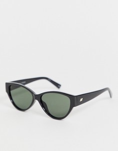Черные солнцезащитные очки кошачий глаз Le Specs Eureka - Черный