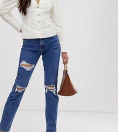 Рваные джинсы в винтажном стиле New Look Tall Сhicago - Синий