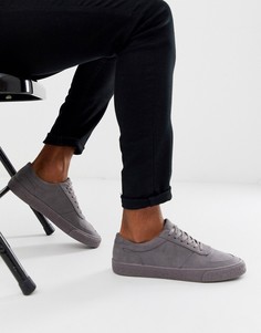 Серые кроссовки из искусственной замши ASOS DESIGN - Серый