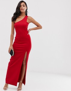 Платье макси с разрезом сбоку AX Paris - Красный