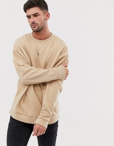 Бежевый oversize-свитшот ASOS DESIGN - Бежевый