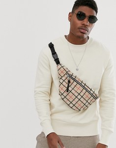 Бежевый свитшот в рубчик ASOS DESIGN - Бежевый