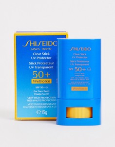 Солнцезащитное средство Shiseido Suncare Clear UV WetForce SPF50+ 15 г - Бесцветный