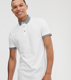 Белая футболка-поло Burton Menswear - Big & Tall - Белый