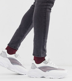 Белые кроссовки для широкой стопы и на массивной подошве ASOS DESIGN - Белый