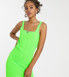 Облегающее платье с квадратным вырезом Noisy May Tall Erin - Зеленый