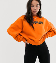 Оранжевый укороченный свитшот Napapijri Bolt - Оранжевый